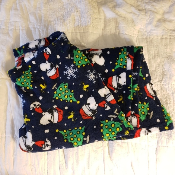 SNOOPY Christmas Pajama Fleece Pants - Picture 4 of 5